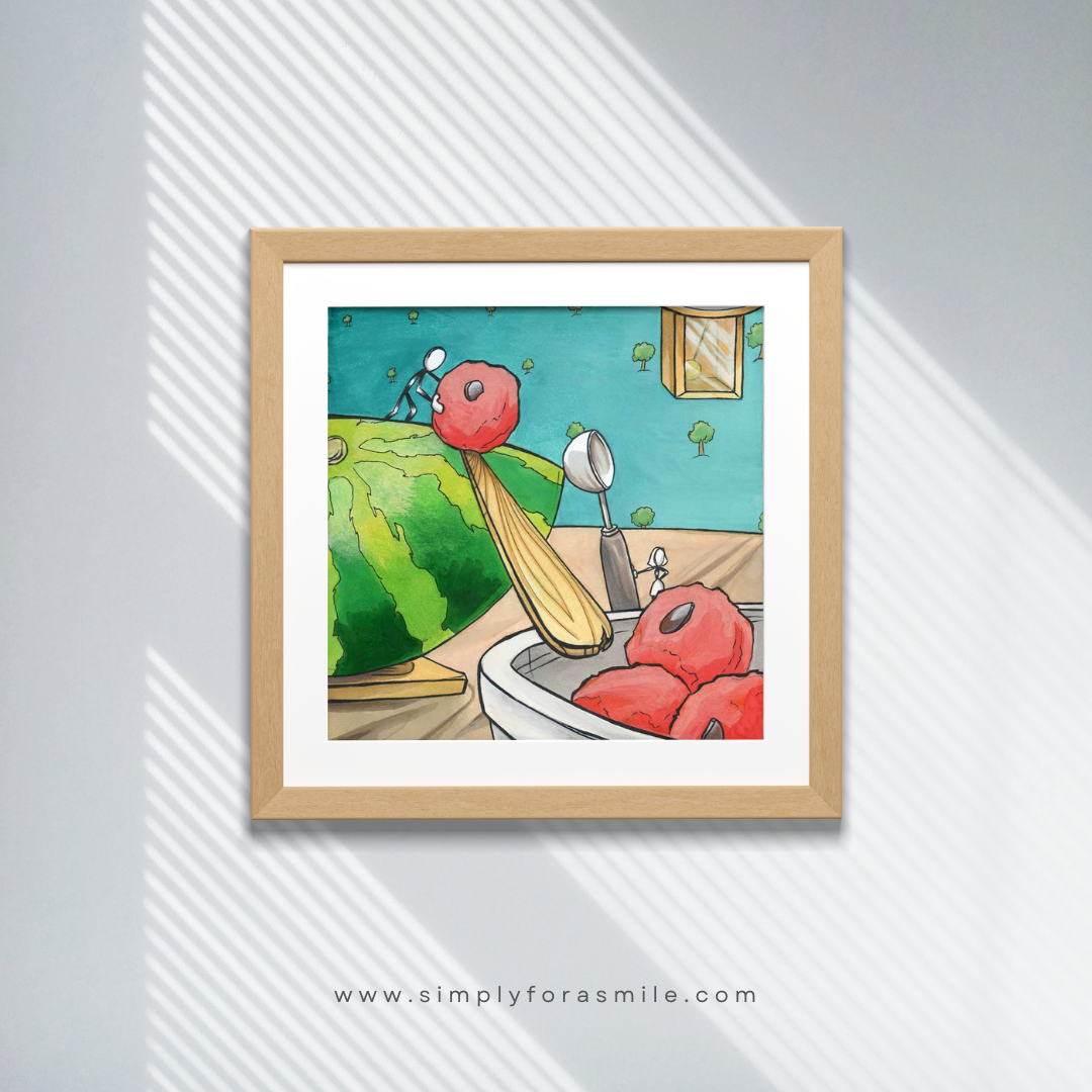 Melon Baller – Illustration Art Print