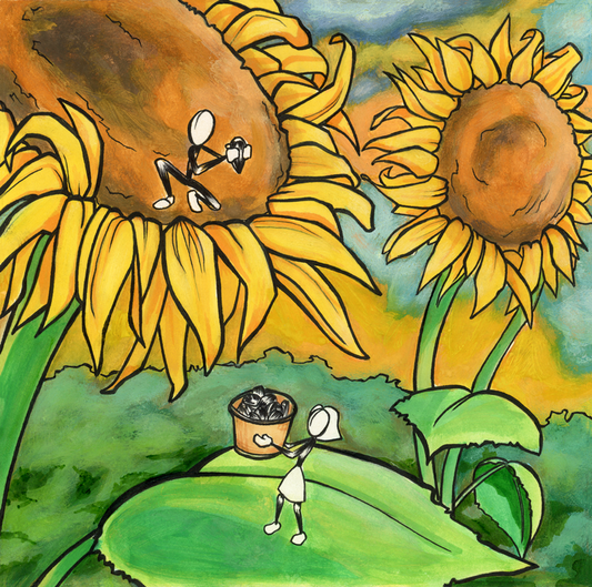 Sunflower Seeds – Illustration Art Print