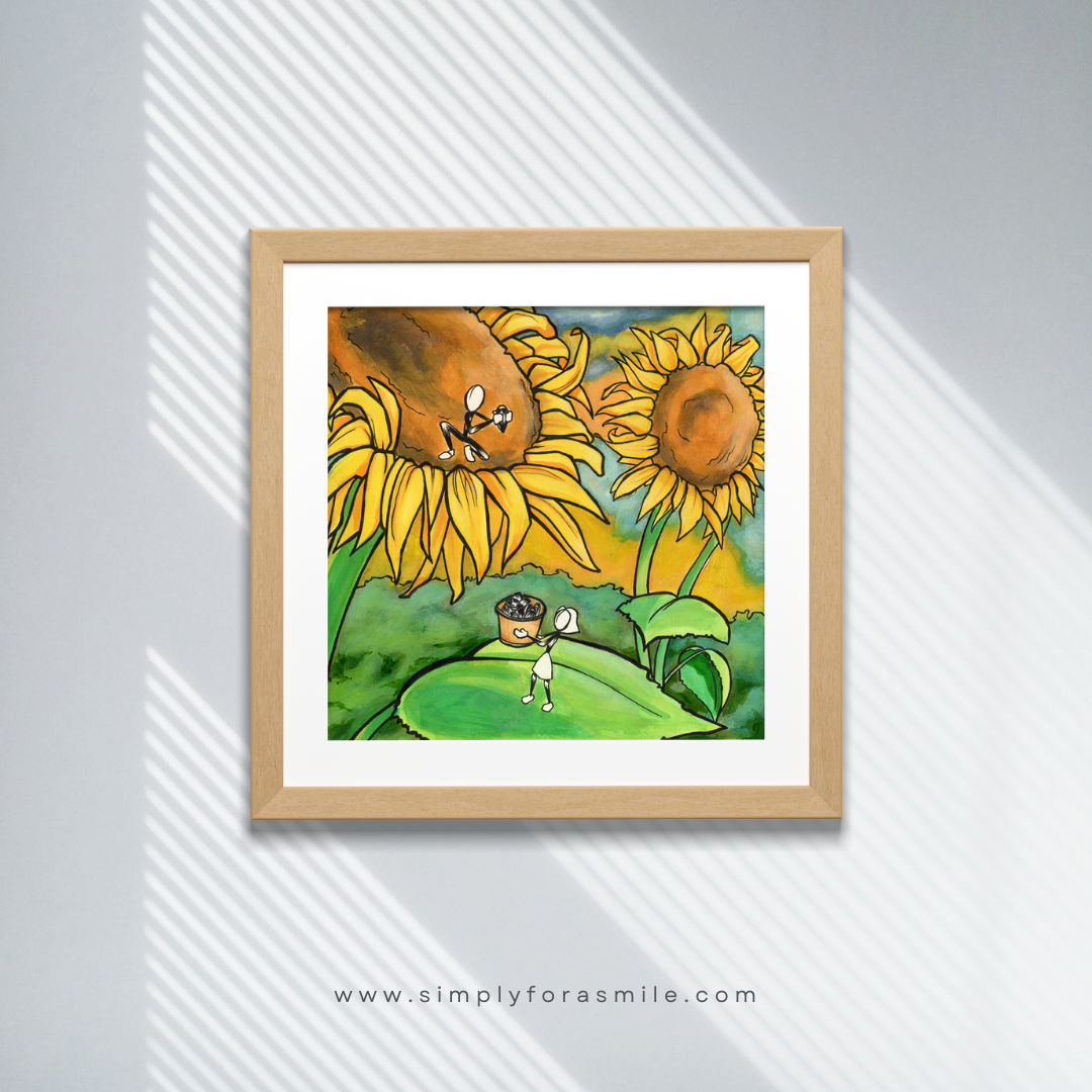 Sunflower Seeds – Illustration Art Print